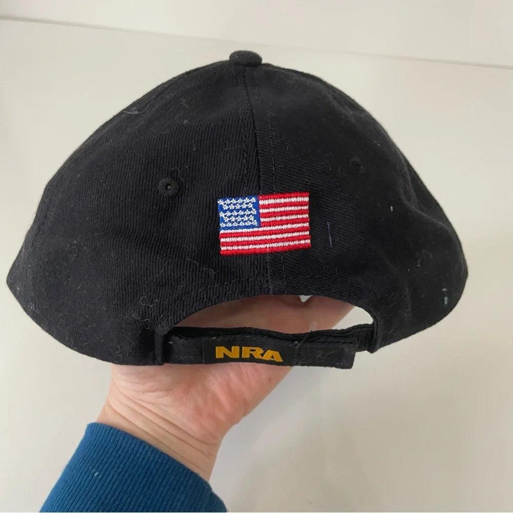NRA Logo Black and Gold Cap Hunting Gorpcore